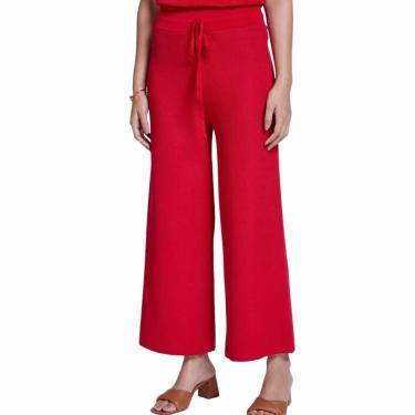 Imagem de Calça Feminina Dudalina Tricot Vermelho Médio - 910123-Feminino