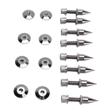 Imagem de Fabater Almofadas de Pico de Alto-falante de Cobre Ajustáveis ​​com Som Purificado para Som Mais Limpo e Graves Mais Firmes, Suporte de Pés de Isolamento de 8 Pacotes para Amplificador CD DVD Player