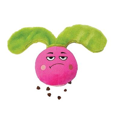 Imagem de HugSmart Pet Feisty Veggie Radish Brinquedo para cães, 15 cm, pelúcia, multicolorido