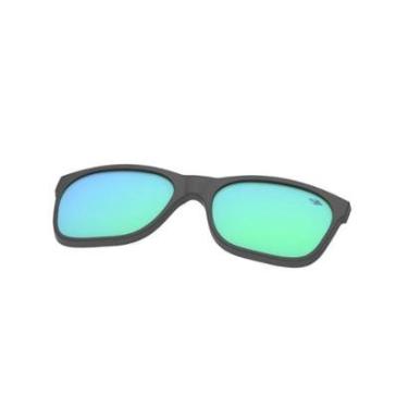 Imagem de Clip On Para Armação Mormaii Swap Infantil w6141dh985 Cinza Fosco Lente Verde Espelhada-Masculino