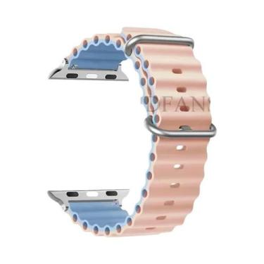 Imagem de Pulseiras Ocean Para Apple Watch Series 7 6 5 4 3 SE 8 Ultra Compatíve