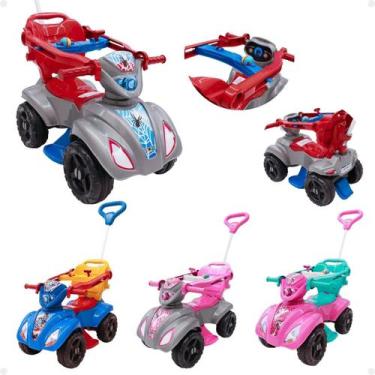 Imagem de Carrinho de Passeio Quadriciclo Haste Ferro Escolha o Modelo Cor:Spide