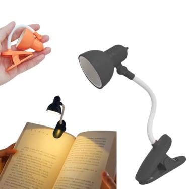 Imagem de Luminária de Mesa com Clipe Portátil Ajustável para Leitura de Livros, Mini Lâmpada de Mesa Cor Aleaória Unissex