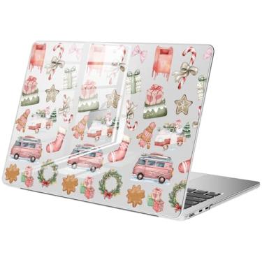 Imagem de BlHMCASE Compatível com MacBook Air de 13,5 polegadas, versão M4, M3, M2, 2025-2022, A3240, A3113, A2681, capa rígida protetora de Natal para MacBook Air 13.6