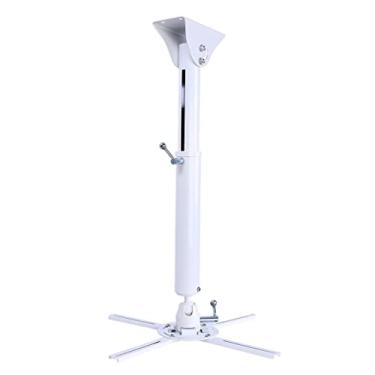 Imagem de uhyOHF Suporte de projetor montado na parede para projetor de teto pode ser retraído 360° girado ± 30° inclinado para Home Theater ou escritório Use suporte de projetor (