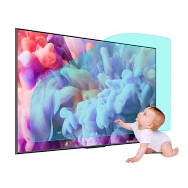 Imagem de Filme de TV antirreflexo para computador com tela de TV de 43 a 75 polegadas - bloco de luz azul, filme de filtro à prova de poeira, protege seus olhos, fácil instalação, todos os tamanhos disponíveis