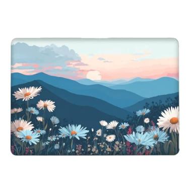 Imagem de Yicomon Compatível com MacBook Air 13 polegadas 2020 2021 M1 A2337 A2179 A1932, capa rígida de plástico para Mac Air 13 com Touch ID (2018-2021) - Sunset Daisy Hills