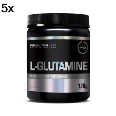 Imagem de Kit 5X L-Glutamine Probiótica - 120g-Masculino