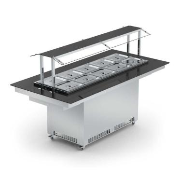 Imagem de New Buffet Restaurante Central Quente 10 Cubas Nbrcq10 Refrimate 220V