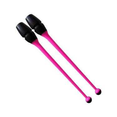 Imagem de Generic 2x Bastões de Ginástica Artística para Treinamento, Girino e Movimento Artístico, para Crianças e Adultos, Acessórios de Ginástica Rítmica Conectáveis, Rosa
