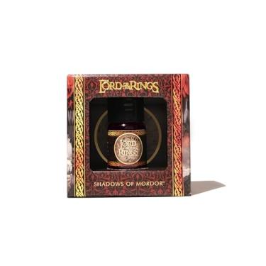 Imagem de Ferris Wheel Press, Tinta para caneta-tinteiro, Warner Bros. Discovery, licenciado oficial, edição especial O Senhor dos Anéis, Sombras de Mordor, vermelho sinistro vinho com pequeno brilho dourado