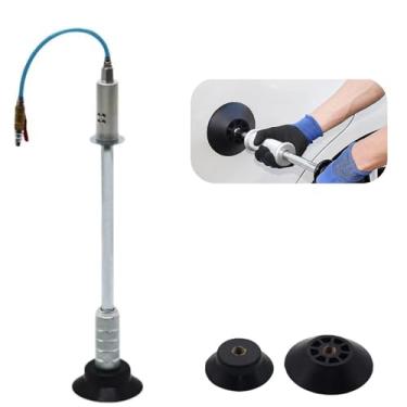 Imagem de bangminda Extrator de amassado pneumático para carro, martelo pneumático pesado para reparo de queda, martelo deslizante de aço com sucção a vácuo com 3 ventosas