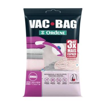 Imagem de Saco a Vácuo Jumbo 110100 Cm para Armazenamento Ordene