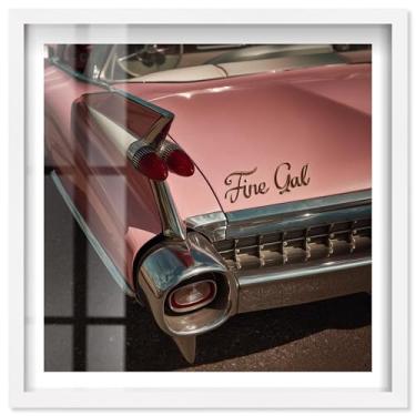 Imagem de Fine Gal II Shadowbox Print Glam Wall Art por Notoriart, moldura branca, 33 x 33