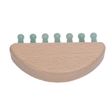 Imagem de Yinhing Pente de Cabelo de Pedra Em Formato de Meia Lua Ferramenta para Desembaraçar o Couro Cabeludo Com 7 Dentes Ultrafinos para Cuidados Com Os Cabelos e Relaxamento Sem Esforço Em Centros Domésticos e de Spa Ideal para Tipos e Texturas de Cabelo