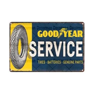 Imagem de Placa Decorativa Vintage Retro De Óleo De Motor Goodyear Para Decoraçã