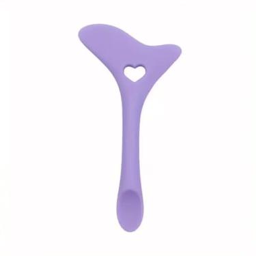 Imagem de 1 molde de delineador de silicone antiderrapante – perfeito para pincel de maquiagem delineador, ferramenta de cílios e recipiente de sombra/iluminador de nariz, fácil de limpar e reutilizável roxo