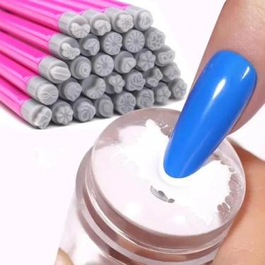 Imagem de 10styles Carimbo de arte profissional de unhas e 1 conjunto de carimbo de cabeça de geleia de silicone com raspador unhas francesas artes ferramentas de manicure