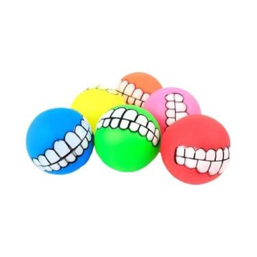 Imagem de Brinquedo De Borracha Para Filhote Pequeno, Bola De Limpeza De Dentes 