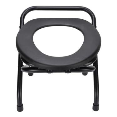 Imagem de Cryfokt Assento Ergonômico Dobrável Resistente do Deslizamento da Cadeira da Cômoda para Adultos, Cadeira do Toalete Ferro para Idosos (30cm)