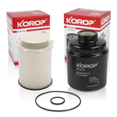 Imagem de KOROP AUTO PARTS Kit de filtro de combustível para Dodge Ram 6,7L Cummins Diesel 2013-2018 2500 3500 4500 5500 Substitui # 68197867AA 68157291AA