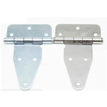 Imagem de XJJ-115 Tira de aço inoxidável dobradiça em forma de T Caixa de Distribuição Equipamento Shell Corpo de Carro Grande Dobradiça 1 peça (ferro galvanizado)