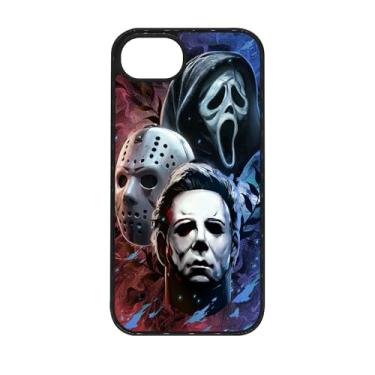 Imagem de qizjio Capa de telefone de terror à prova de choque protetora filme assustador grito Halloween capa de telefone para iPhone 16e