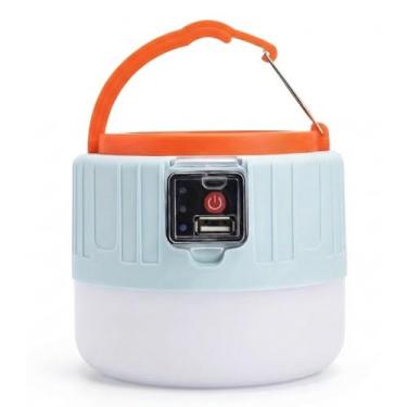 Imagem de Lanterna Solar para Camping LED Ultra Forte, Recarregável USB, com Controle Remoto e Power Bank, Prova d'Água