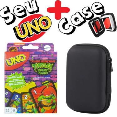 Imagem de Kit Case + Jogo de Cartas UNO - Tartaruga Ninja