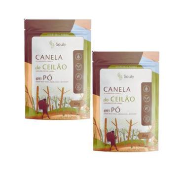 Imagem de KIT 2 Canela do Ceilão em Pó Aromático e Refinado 60g Souly