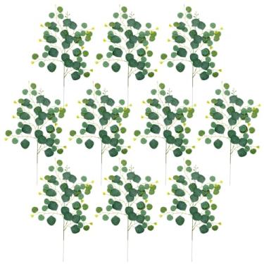 Imagem de Mingzhe Planta de Simulação Deixa Galhos Artificiais para Decoração de Vaso Arranjo Flores (#1)