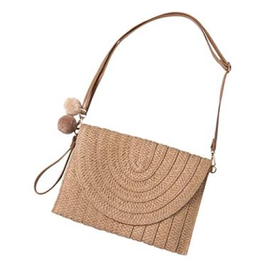 Imagem de SYCAMOR Bolsa tiracolo feminina envelope bolsa mensageiro bolsa de mão clutch verão praia bolsa de ombro, Argento, A