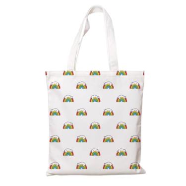 Imagem de Sacola de lona para mulheres, bolsa de algodão adorável para gatos, sacola moderna para compras, trabalho, férias diárias, ótimo presente para amantes de gatos, sacolas de compras de supermercado de