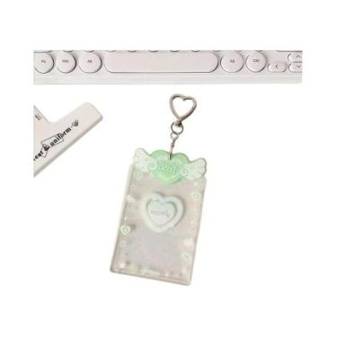 Imagem de Chaveiro De Anjo Fofo, Suporte Transparente Para Photocard Kpop, Charm