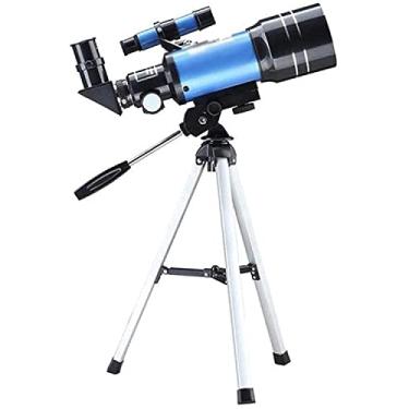 Imagem de AkosOL Telescópio monocular 8-12 para smartphone profissional F30070M HD telescópio astronômico com tripé adaptador de telefone monocular lua observação de pássaros adulto astronomia implorar