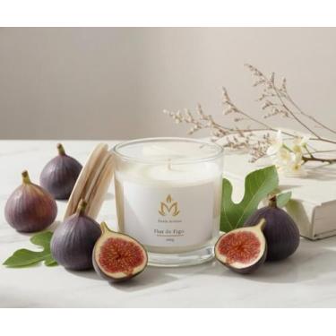 Imagem de Vela Aromática Copo 150g - Exala Aromas, Flor de Figo