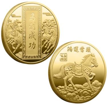 Imagem de Horse Year of 2026 for Luck Challenge Coin,Feng Shui Decoration,Win and Succeed Immediately Upon Arrival Blessing Lucky Coin,Lottery Ticket Scratch Tools,Lucky Coin 1.57 Inch