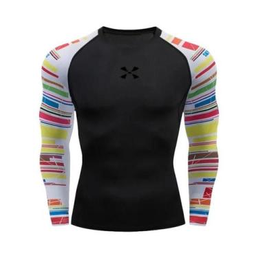 Imagem de Camiseta De Compressão Slim Fit Para Homens Cody Lundin Rash Guard Par