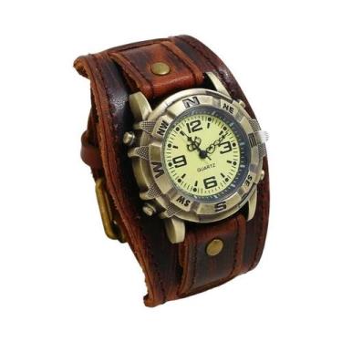 Imagem de Relógio De Quartzo Vintage Para Mulheres Com Pulseira De Couro, Relógi