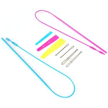 Imagem de Acouto Conjunto de Passador de Cordão Fácil de 9 Peças para Costura Doméstica, Ferramenta de Substituição para Calças, Shorts e Muito Mais