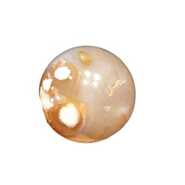 Imagem de Esferas de cristal polidas naturais de ágata flor de cerejeira para decoração (tamanho: 7-8 cm)