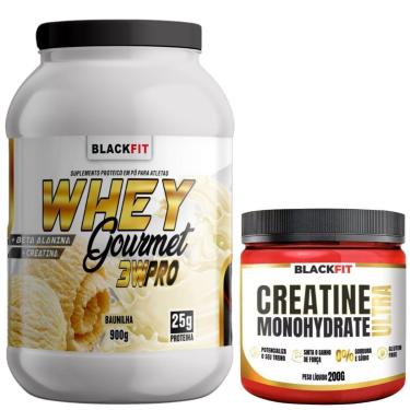 Imagem de WHEY Gourmet 3w Pro 900g Com Beta Alanina + Creatina Melhor Que Growth - BCAA Pré Treino-Unissex