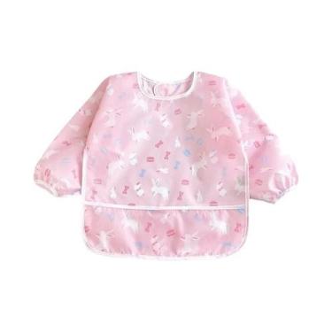 Imagem de Babadores Impermeáveis Para Bebês E Crianças Com Mangas Longas, Aventa