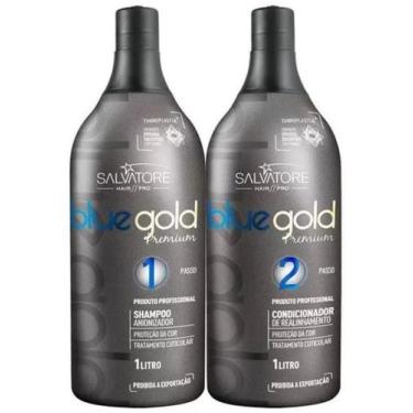 Imagem de Kit Taninoplastia Salvatore Blue Gold Premium - Salvatore Cosméticos -
