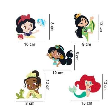 Imagem de Adesivos De Armário Princesas Mod 2 - Lojinha Da Luc