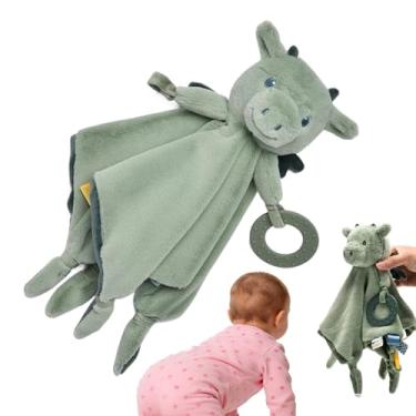 Imagem de Cobertor de segurança infantil | Boneca fofa de veludo macio lavável | Cobertor adorável de vaca infantil de animais de pelúcia | para meninos, meninas, creche, casa, viagem, Natal, aniversário