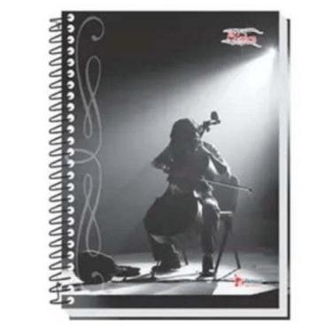 Imagem de Caderno Espiral De Música Universitário Capa Dura 64 Folhas 1 Matéria Tamoio Estampa 3