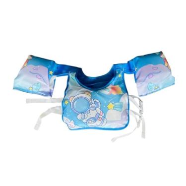 Imagem de Boia Infantil Tipo Colete (Flutuador) Não Fura, Ajustável, Não-Inflável (Astronauta Azul)