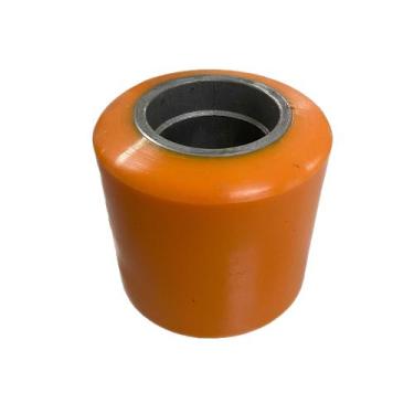 Imagem de Roda de Ferro com Poliuretano de Carga Simples 85mm x 85mm para Rolame