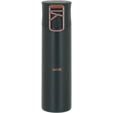 Imagem de Garrafa Térmica 24X6X6 cm 500ml Inox Verde Parede Dupla Just Life